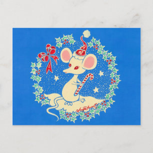 Postal Festiva Chrissie the Navidades Mouse