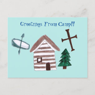 Postal Festiva Christian Camp Postcard
