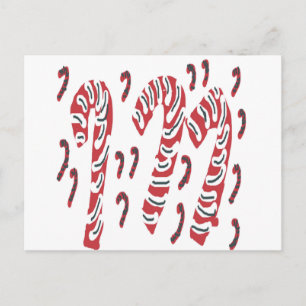Postal Festiva Christmas Candy Cane Design
