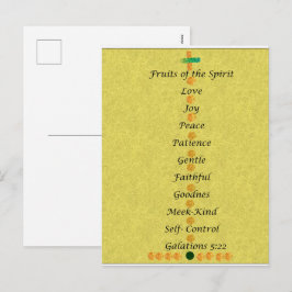 Postal Festiva Christmas card- fruits of the spirit