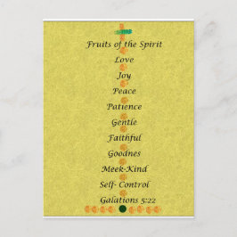 Postal Festiva Christmas card- fruits of the spirit