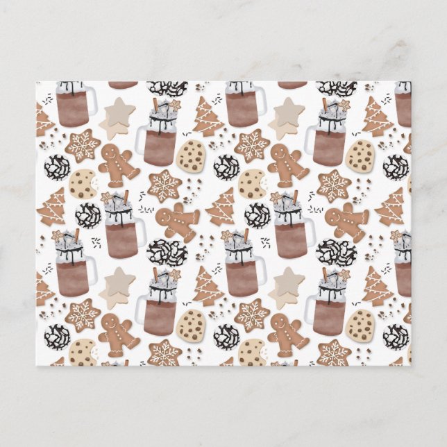 Postal Festiva Christmas Cookies and Hot Cocoa Holiday Baking (Anverso)
