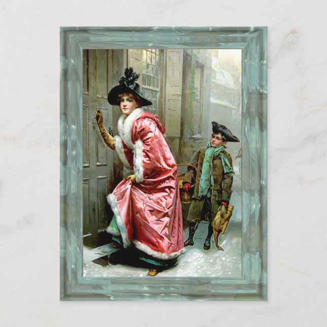 Postal Festiva Christmas Dinner Victorian (Anverso)