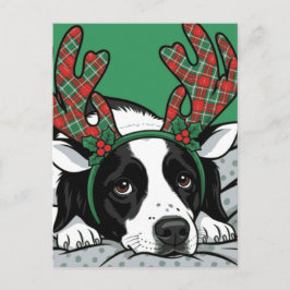 Postal Festiva Christmas Dog