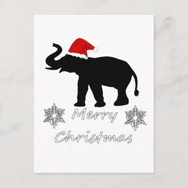 Postal Festiva Christmas Elephant (Anverso)