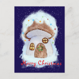 Postal Festiva Christmas fairy house