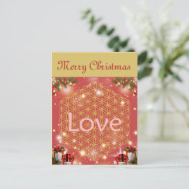 Postal Festiva Christmas flower of life gift love 