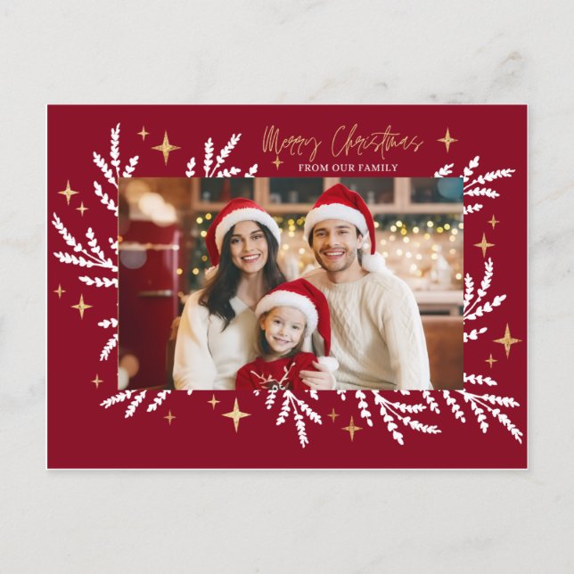 Postal Festiva christmas invitation card (Anverso)