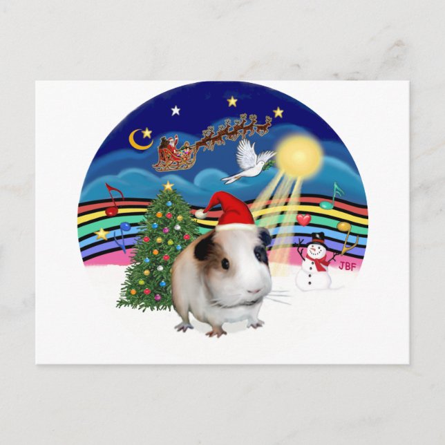 Postal Festiva Christmas Music 3 - Guinea Pig 1 (hat) (Anverso)