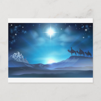 Postal Festiva Christmas Nativity Star and Wise Men