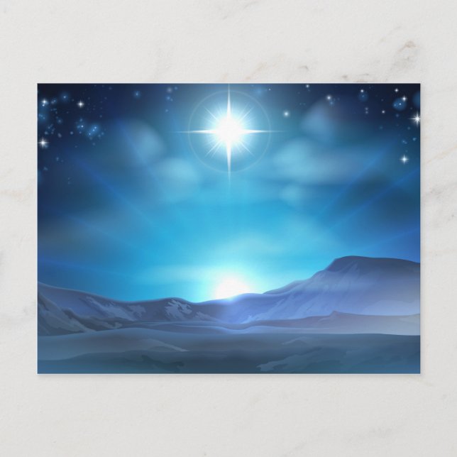 Postal Festiva Christmas Nativity Star of Bethlehem (Anverso)