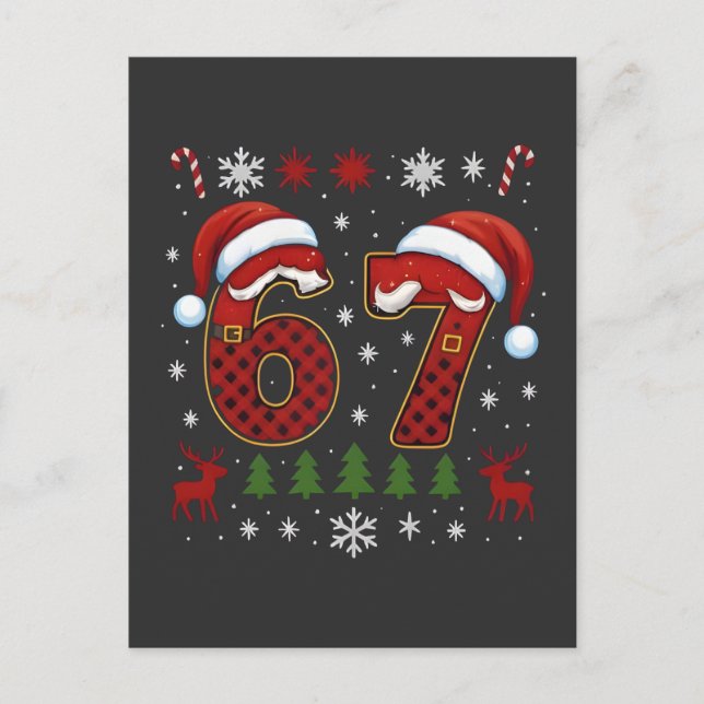 Postal Festiva Christmas Six Seven 67 Santa Xmas Gen Alpha (Anverso)