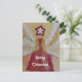 Postal Festiva Christmasangel gift love feiertagspostkarte