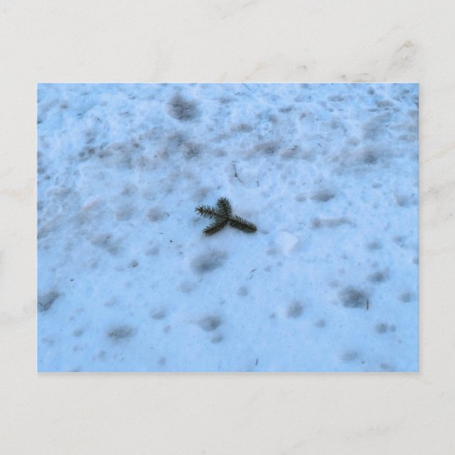 Postal Festiva Christmastime en Nueva Inglaterra (Anverso)