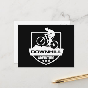 Postal Festiva Ciclismo de montaña cuesta abajo en MTB