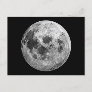 Postal Festiva Ciencia de astronomía gráfica de Guay Full Moon