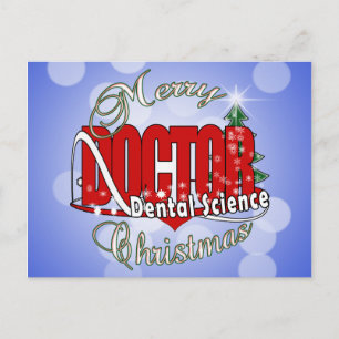 Postal Festiva Ciencia dental de navidades
