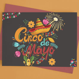 Postal Festiva Cinco de mayo