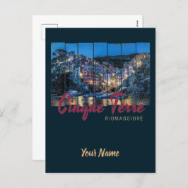 Postal Festiva Cinque Terre Riomaggiore