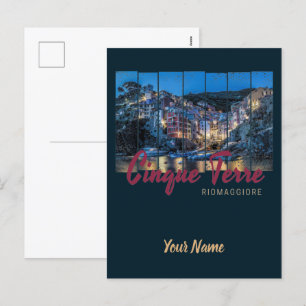 Postal Festiva Cinque Terre Riomaggiore