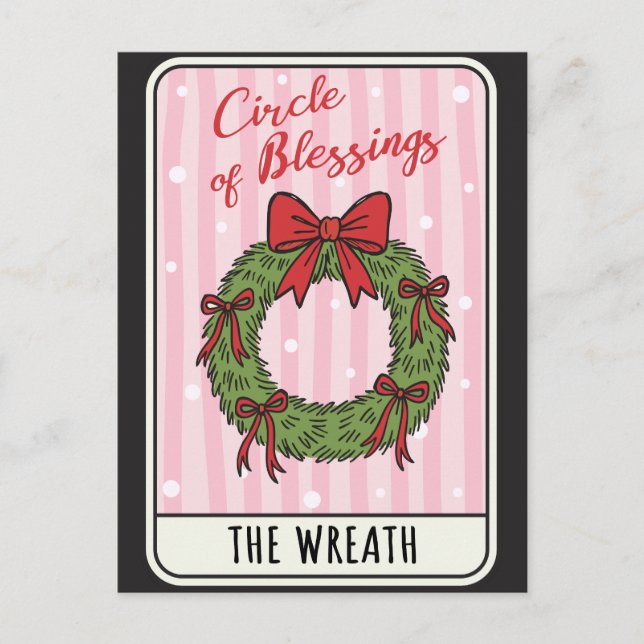 Postal Festiva Circle of Blessings Christmas Wreath  (Anverso)