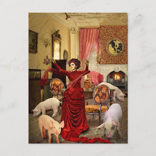 Postal Festiva Círculo victoriano (Anverso)