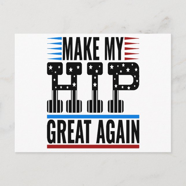 Postal Festiva Cirugía de cadera (Anverso)