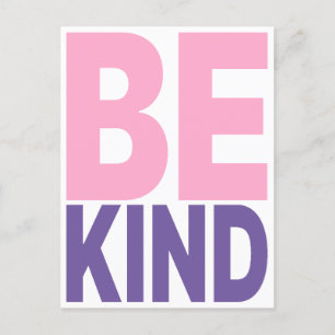 Postal Festiva Cita motivacional de Be Kind