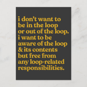 Postal Festiva Cita Sin Responsabilidades De Bucle