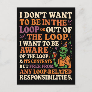 Postal Festiva Cita Sin Responsabilidades De Bucle