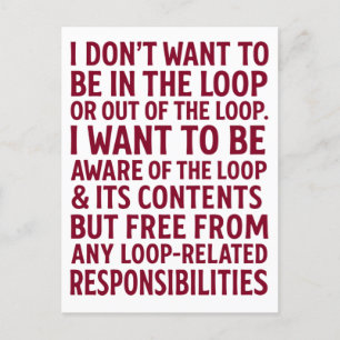 Postal Festiva Cita Sin Responsabilidades De Bucle