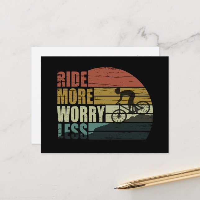 Postal Festiva Citas de ciclismo motivacionales (Anverso/Reverso In Situ)