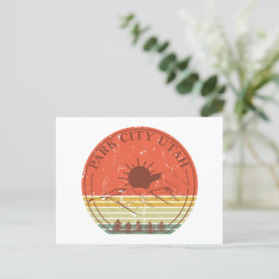 Postal Festiva Ciudad del Parque de la Ciudad de Utah
