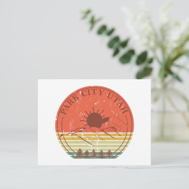 Postal Festiva Ciudad del Parque de la Ciudad de Utah (Anverso de pie)