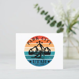 Postal Festiva Ciudad del Parque de la Ciudad de Utah