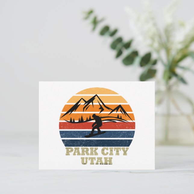 Postal Festiva Ciudad del Parque de la Ciudad de Utah (Anverso de pie)