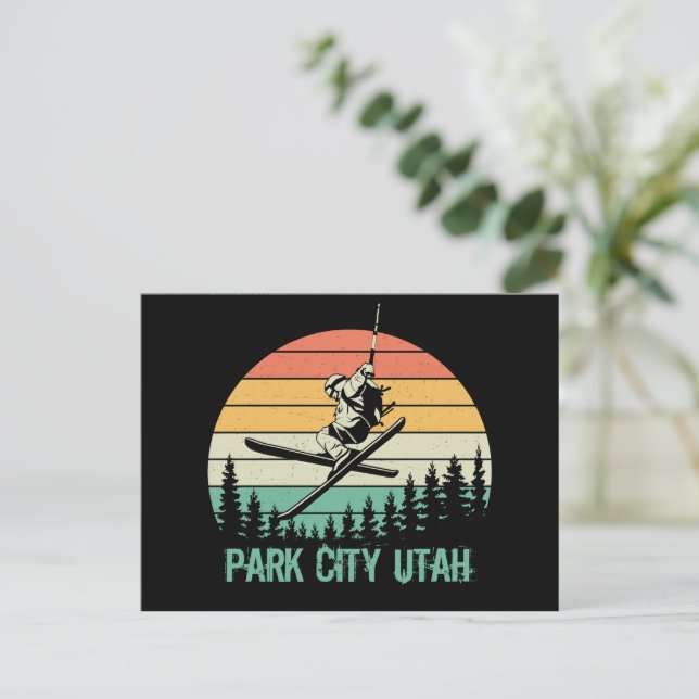 Postal Festiva Ciudad del Parque de la Ciudad de Utah (Anverso de pie)