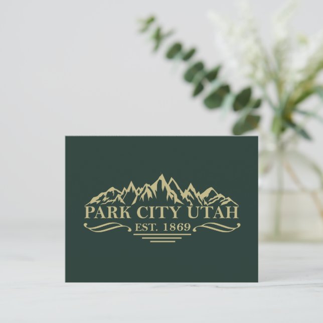Postal Festiva Ciudad del parque de Utah (Anverso de pie)