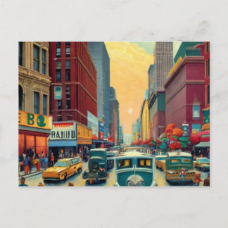 Postal Festiva Ciudad nueva york