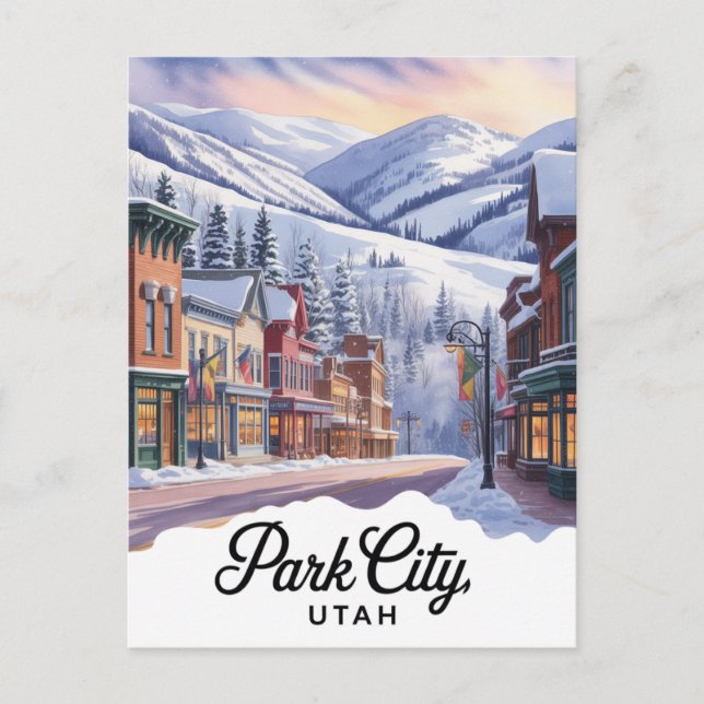 Postal Festiva Ciudad Parque Utah (Anverso)
