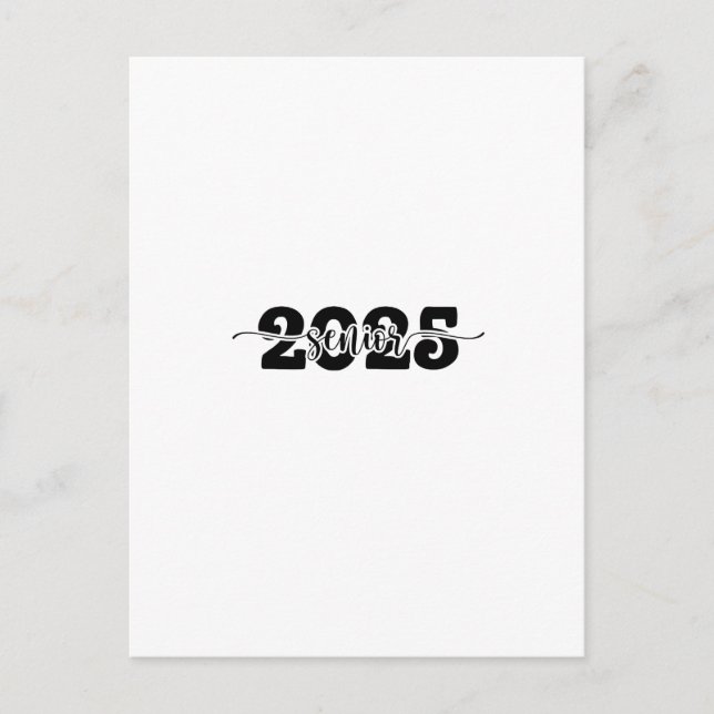 Postal Festiva Clase de Graduación Superior de 2025 (Anverso)