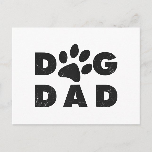 Postal Festiva Clásico de Dog Dad (Anverso)