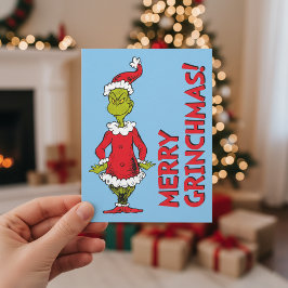 Postal Festiva Clásico El Grinch | Santa Claus