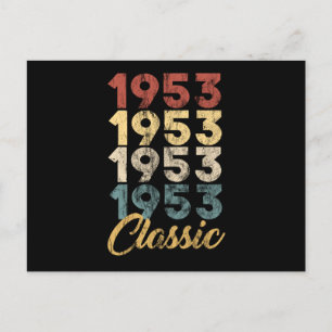 Postal Festiva Clásico Retro Molesto Nacido En 1952 66º