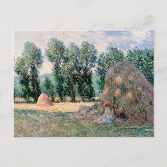 Postal Festiva Claude Monet - Haystacks (Anverso)
