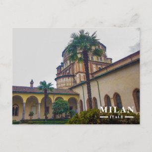 Postal Festiva Claustro y Tribuna de Santa Maria delle Grazie Mil