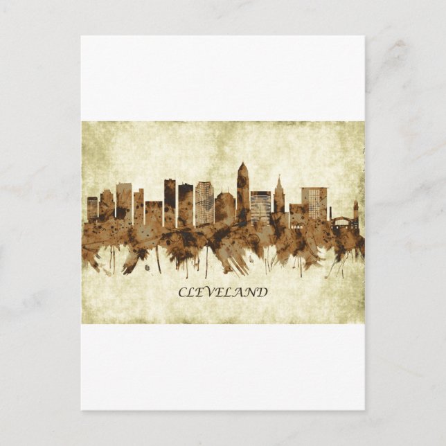 Postal Festiva Cleveland Ohio Cityscape (Anverso)