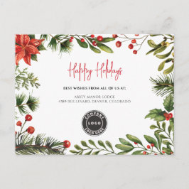 Postal Festiva Clientes de Navidades de logotipos comerciales