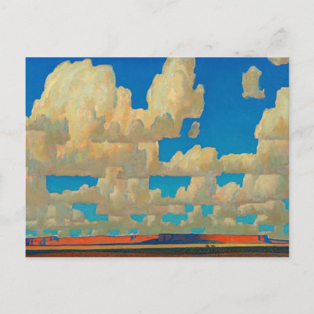 Postal Festiva Cloud World de Maynard Dixon (Anverso)