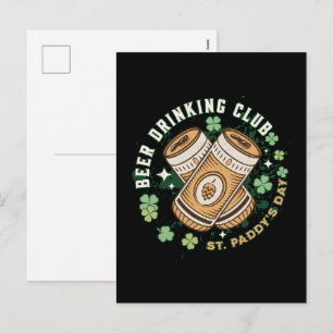 Postal Festiva Club de Bebedores de Cerveza Día de San Patricio